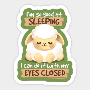 Sleeping sheep Sticker